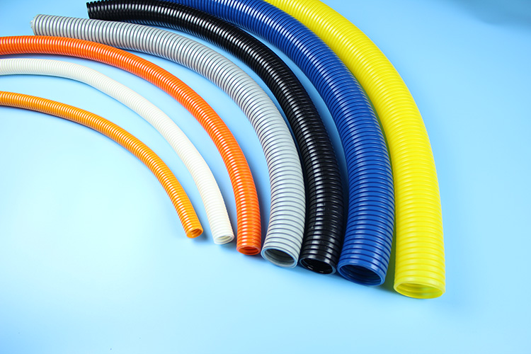 专业生产塑料波纹管，进口全新改性原料，橙红黄蓝黑白灰任意定制