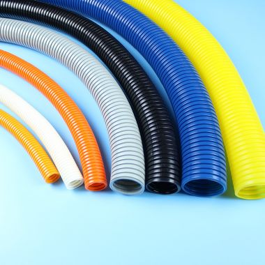 塑料波纹管PP/PE/PA三种材质均可制成阻燃波纹管，波纹管颜色可定制
